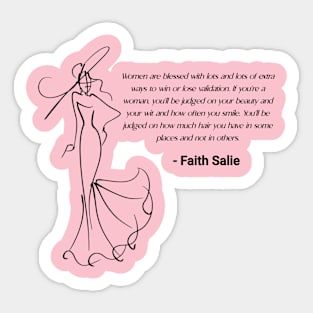 Dress - Faith Salie quote Sticker